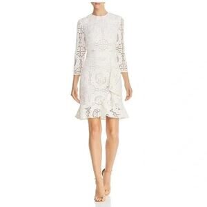 NWT Shoshanna Women’s Abella White Floral Lace
Cocktail Party Dress 6 Bridal